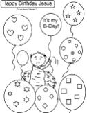Happy Birthday Jesus Coloring Pages